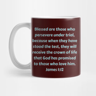 Bible Verse James 1:12 Mug